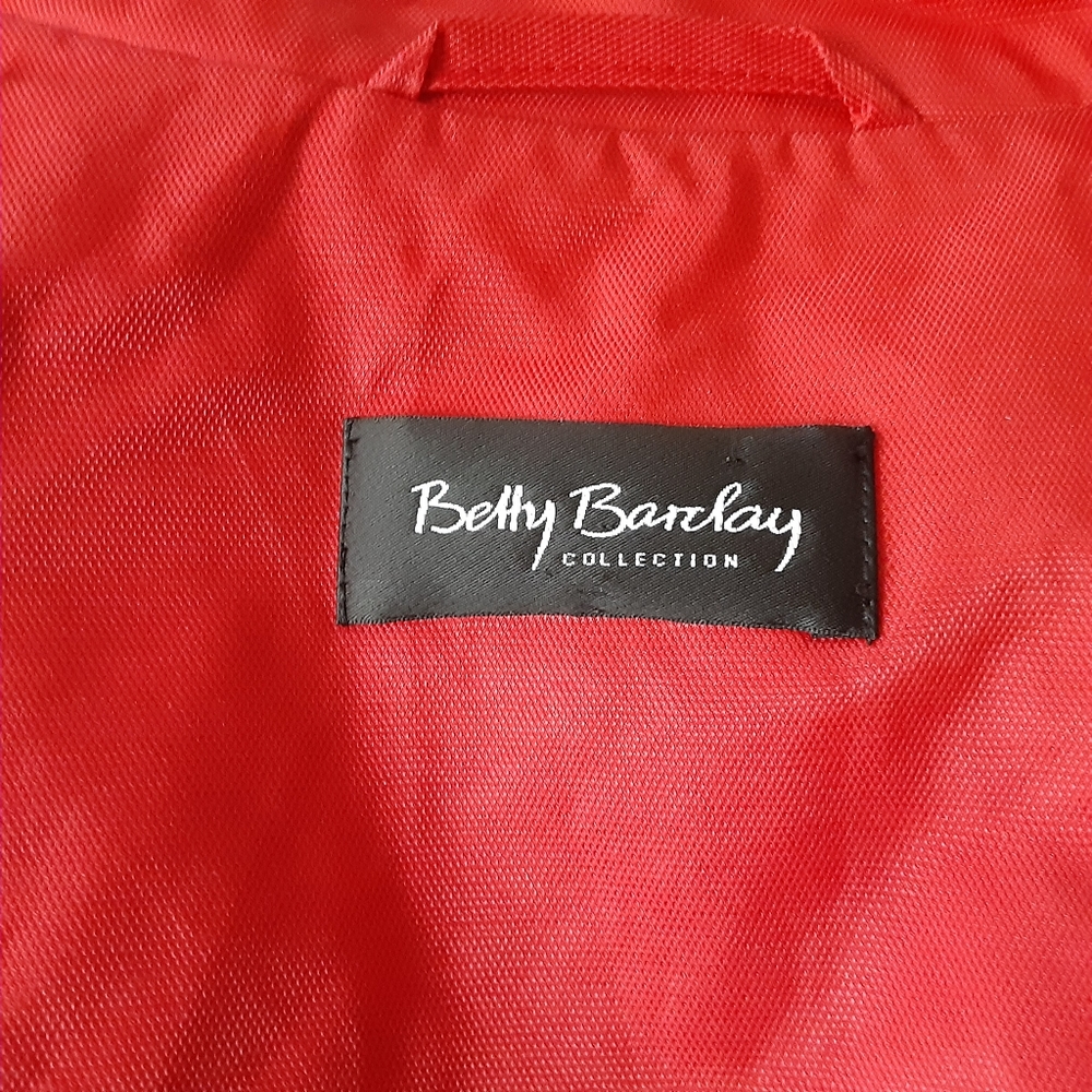 Betty Barclay Red Trench Coat - Picture 13 of 14